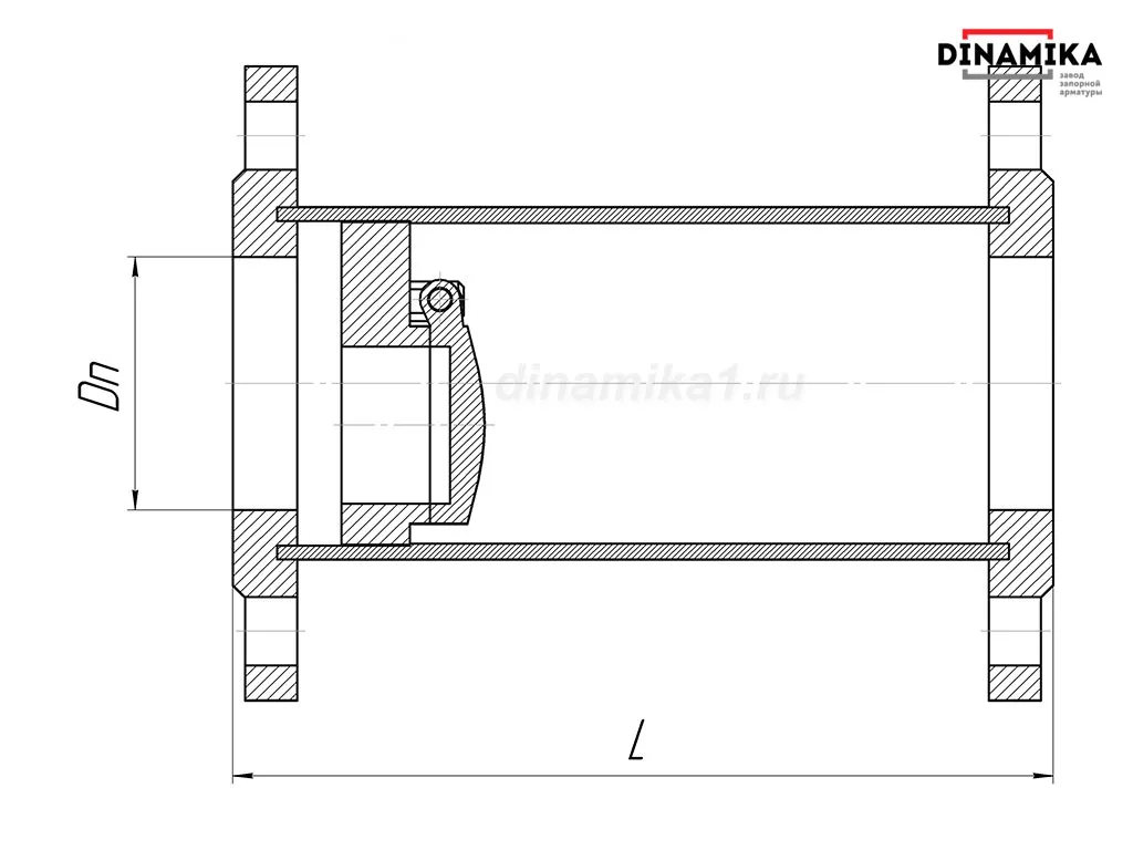 Обратный клапан 19с38нж Ду125 Ру16-160 фланцевый